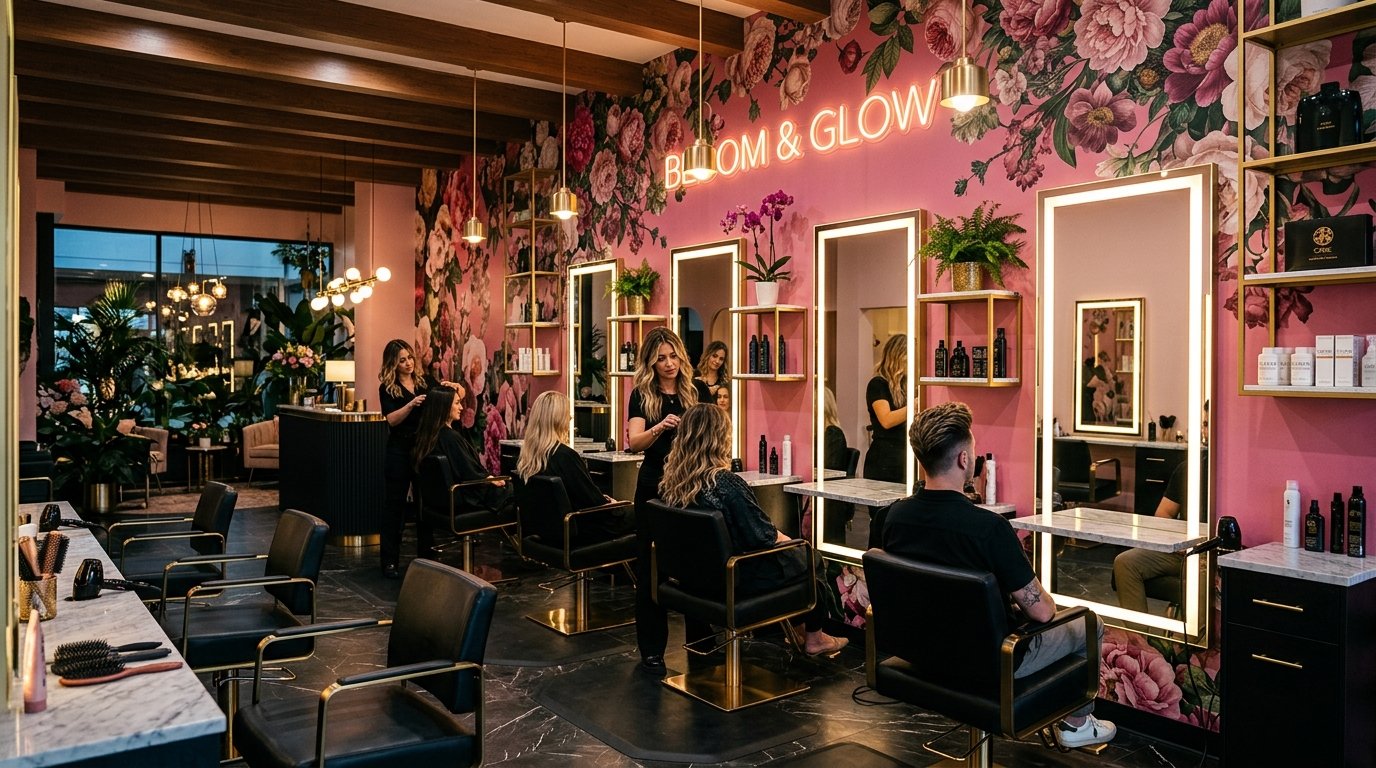 AB Professional Hair Salon Neon Studio view